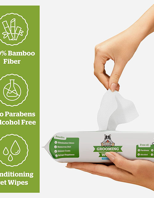 Load image into Gallery viewer, Pogi'S Grooming Wipes - Hypoallergenic Pet Wipes for Dogs &amp; Cats - Plant-Based, Earth-Friendly, Deodorizing Dog Wipes
