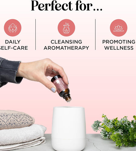 Clarify Headache Essential Oil Blend - Aromatherapy Blend Essential Oils for Diffusers for Home and Travel for Tension Headaches and Fogginess with Refreshing Peppermint Rosemary and Lavender Oils