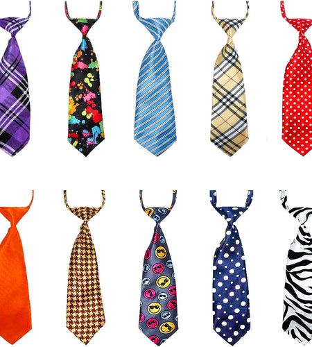 Dog Neck Ties, 30 PCS Dog Ties, Adjustable Dog Neckties for Medium Large Dog, Bulk Pet Bow Ties Collar