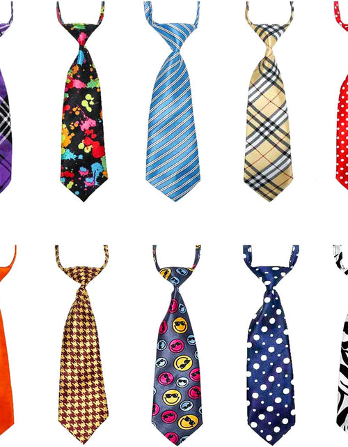 Load image into Gallery viewer, Dog Neck Ties, 30 PCS Dog Ties, Adjustable Dog Neckties for Medium Large Dog, Bulk Pet Bow Ties Collar
