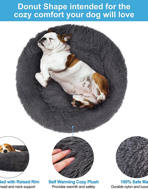 Load image into Gallery viewer, Dog Bed, Dog Beds for Medium Dogs, Small Outdoor Dog Beds, Washable Dog Bed and Cat Bed, Faux Fur Pet Bed, Anti-Slip Dog Bed Cat Bed
