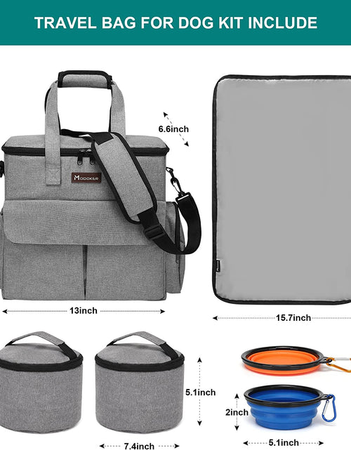 Load image into Gallery viewer, Airline Approved Pet Travel Bag, Weekend Dog Travel Set for Dog and Cat, Airline Approved Tote Organizer with Multi-Function Pockets
