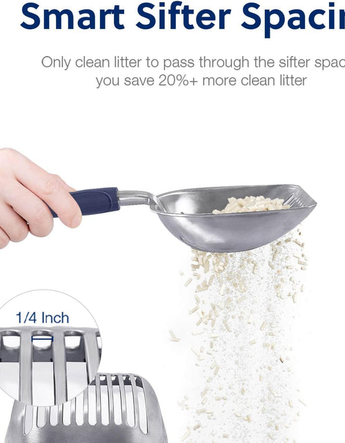 Load image into Gallery viewer, Cat Litter Scoop, Aluminum Alloy Sifter, Kitty Metal Scooper, Deep Shovel, Long Handle, Poop Sifting, Kitten Pooper Lifter, Durable, Heavy Duty, for Litter Box
