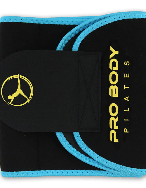 Load image into Gallery viewer, Waist Sweat Band for Women and Men, Sweat Waist Trimmer Belt for High-Intensity Training, Waist Trainer (Blue, S/M)
