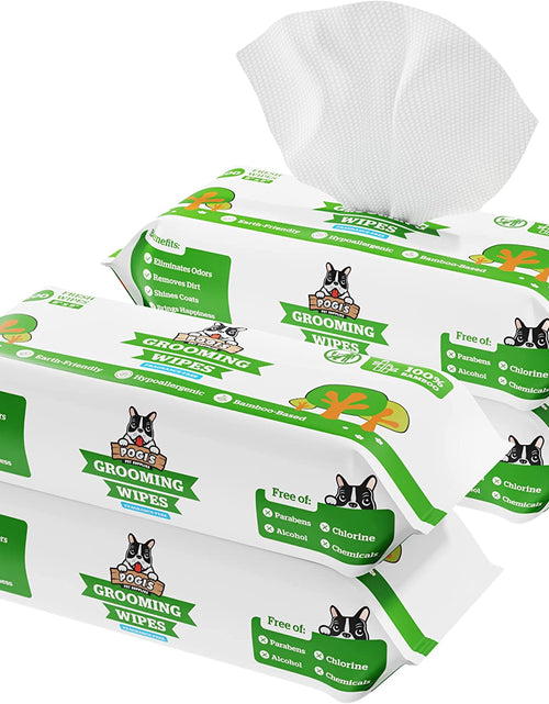 Load image into Gallery viewer, Pogi'S Grooming Wipes - Hypoallergenic Pet Wipes for Dogs &amp; Cats - Plant-Based, Earth-Friendly, Deodorizing Dog Wipes
