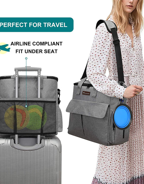 Load image into Gallery viewer, Airline Approved Pet Travel Bag, Weekend Dog Travel Set for Dog and Cat, Airline Approved Tote Organizer with Multi-Function Pockets
