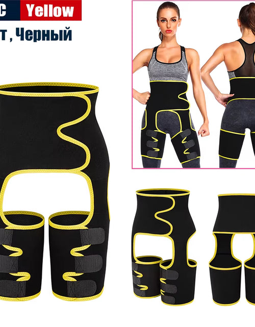 Load image into Gallery viewer, Body 3-In-1 Waist and Thigh Trimmer for Women Weight Loss Butt Lifter Waist Trainer Slimming Support Belt Hip Raise Shapewear
