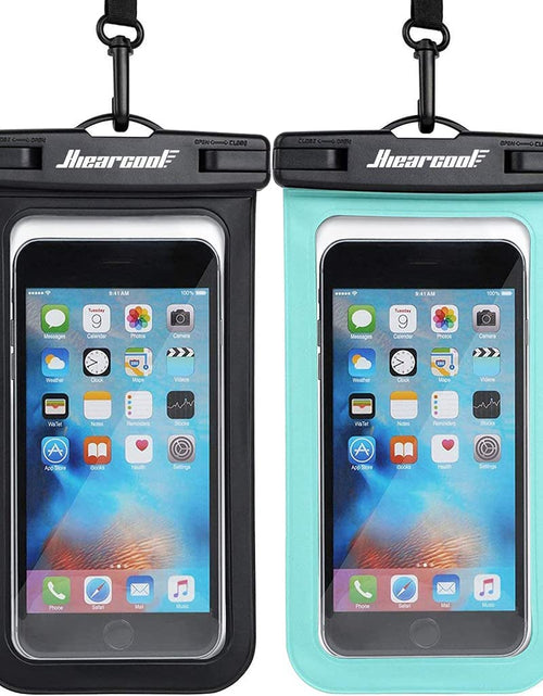 Load image into Gallery viewer, Waterproof Phone Pouch, Waterproof Phone Case for Iphone 15 14 13 12 Pro Max XS Samsung, IPX8 Cellphone Dry Bag Beach Essentials 2Pack-8.3"
