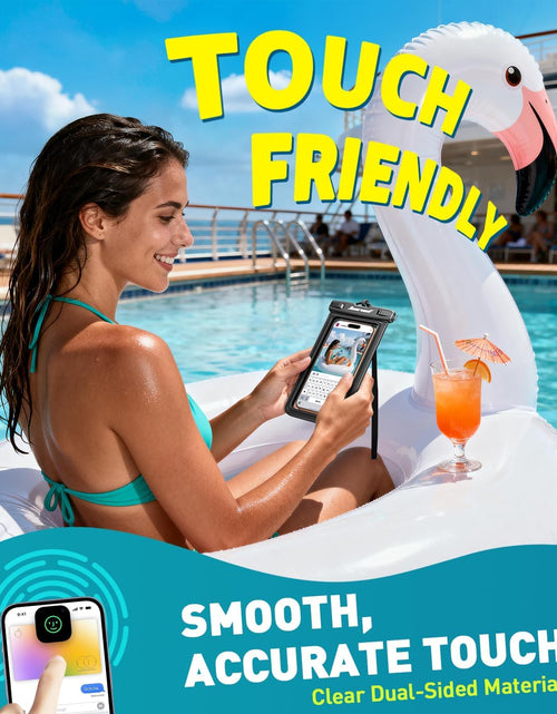 Load image into Gallery viewer, Waterproof Phone Pouch, Waterproof Phone Case for Iphone 15 14 13 12 Pro Max XS Samsung, IPX8 Cellphone Dry Bag Beach Essentials 2Pack-8.3"
