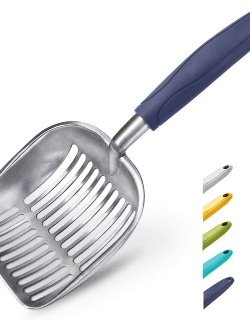Load image into Gallery viewer, Cat Litter Scoop, Aluminum Alloy Sifter, Kitty Metal Scooper, Deep Shovel, Long Handle, Poop Sifting, Kitten Pooper Lifter, Durable, Heavy Duty, for Litter Box
